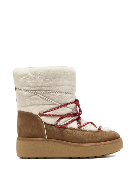 Botine Veronica Beard din piele de oaie maro