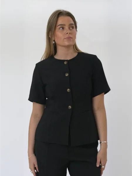 TEESHOPPEN Sacou Isolde negru