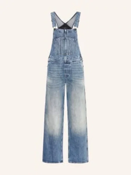 G-Star Spodnie Ogrodniczki Jeansowe Cinch Dungaree blau niebieski