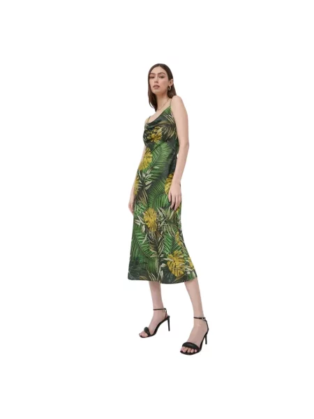 Guess sukienka maxi prosta zielony