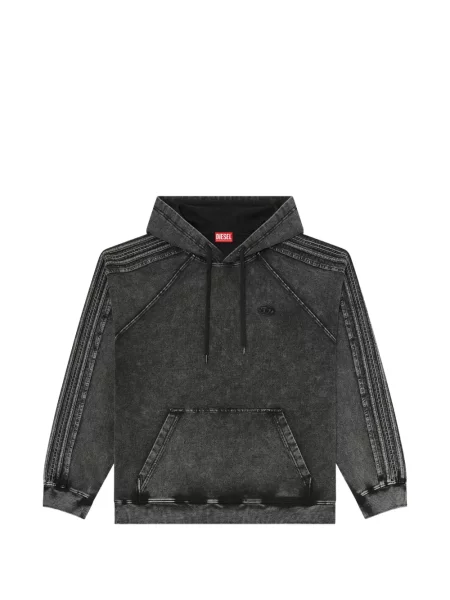 Majica s kapuljačom Diesel s vezom siva