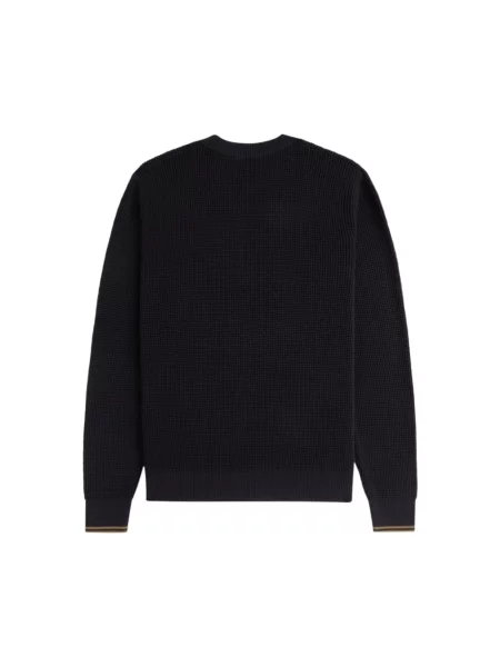 Sweter Fred Perry z nadrukiem czarny