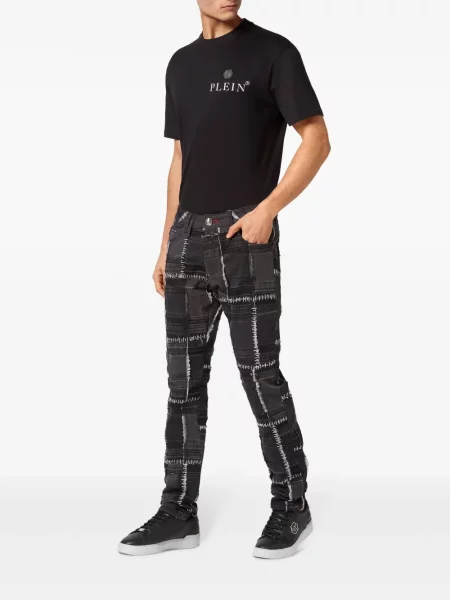 Proste jeansy Philipp Plein szare