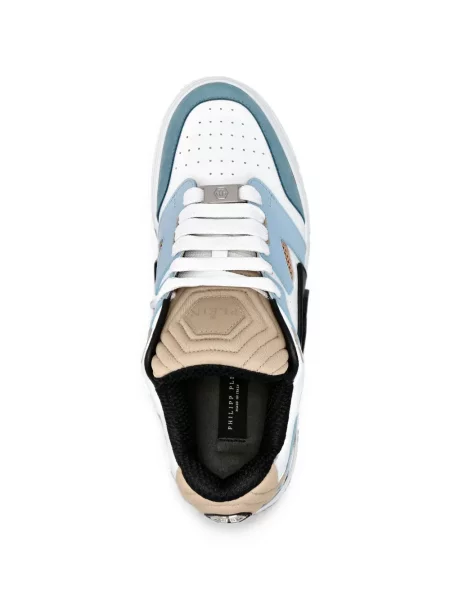 Sneakerși Philipp Plein cu autograf alb