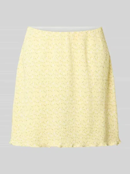 Rozkloszowana spódnica mini z wzorem na całej powierzchni model FLORA' Pieces