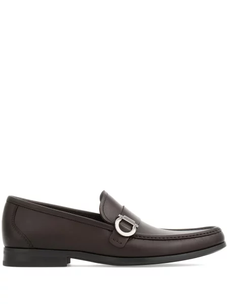 Pantofi loafer Ferragamo din piele maro