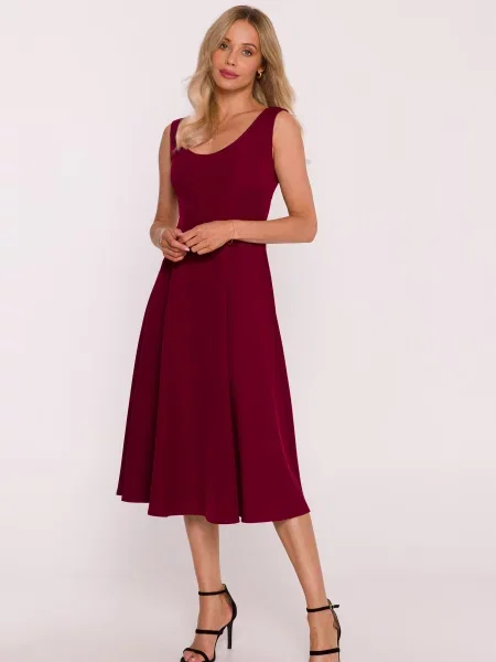 Rochie midi Stylove fără mâneci evazată