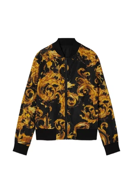 Geacă de blugi Versace Jeans Couture cu imagine negru