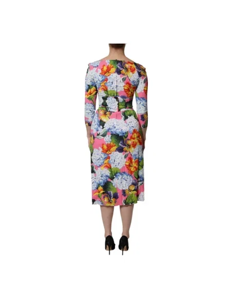 Sukienka midi Dolce And Gabbana w kwiatki