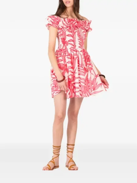 Rochie Poupette St Barth cu volane alb
