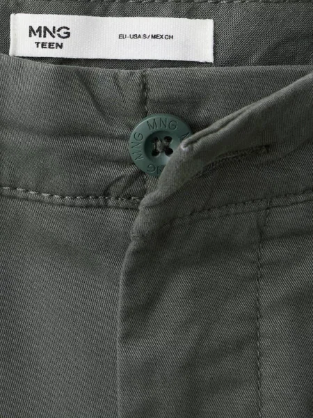 Spodnie chinos pastelowa zieleń Teen S MANGO TEEN