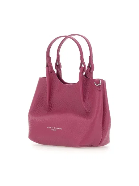 Shopperka Gianni Chiarini skórzana różowa