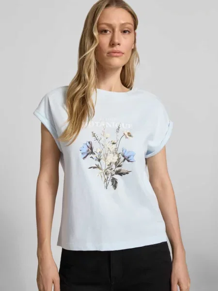 T-shirt o kroju relaxed fit z czystej bawełny S.oliver Red Label