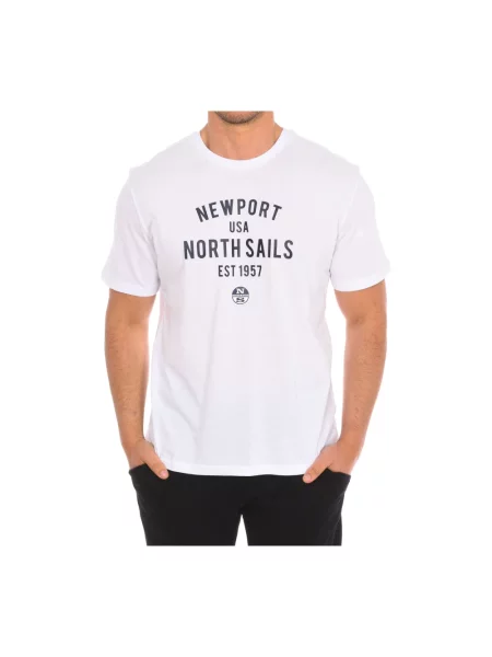 Koszulka North Sails z krótkim rękawem ze sznurkiem czarna