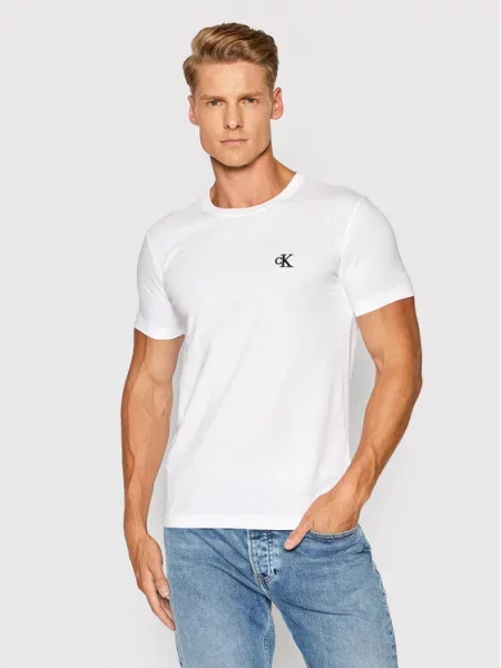Džinsiniai marškiniai Calvin Klein Jeans balta