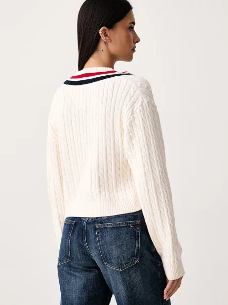 Tommy Jeans sweter beżowy