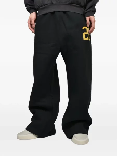 Pantaloni Essentials cu imagine alergare negru