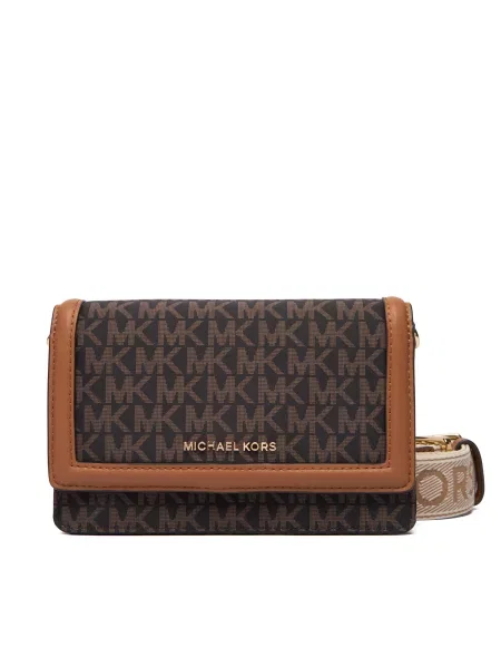 MICHAEL Michael Kors Torba za čez ramo rjava črna