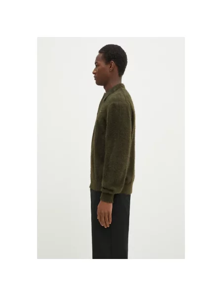 Dzianinowy sweter Thisisneverthat z logo zielony