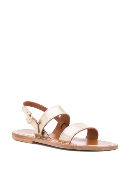 Sandale K. Jacques din piele auriu