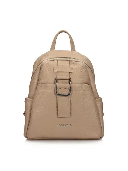 Кожаный рюкзак Toscanio бежевый