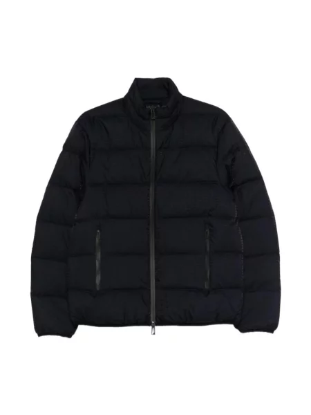 Kurtka puchowa Emporio Armani pikowana niebieska