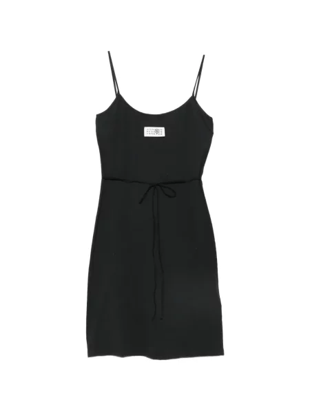 Pántos mini ruha Mm6 Maison Margiela autogrammal fekete