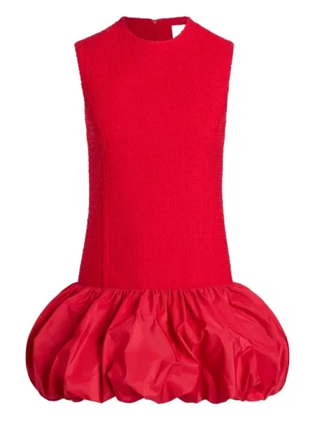 Rochie Patou din tweed de costum roșu