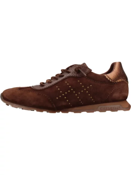 Sneakersy Hispanitas skórzane brązowe