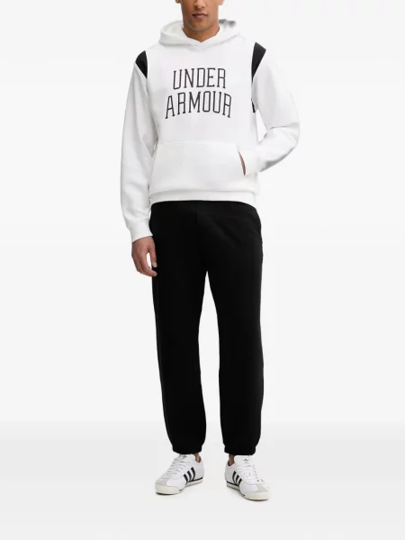 Raštuotas džemperis su gobtuvu Under Armour balta