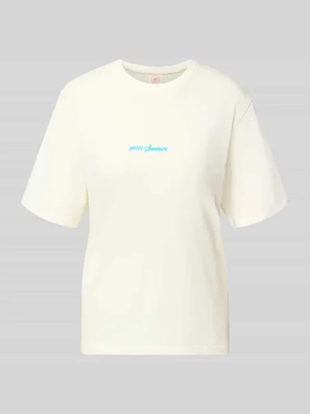 Krój regular fit t-shirt z czystej bawełny model VIGGA' Selected Femme biała