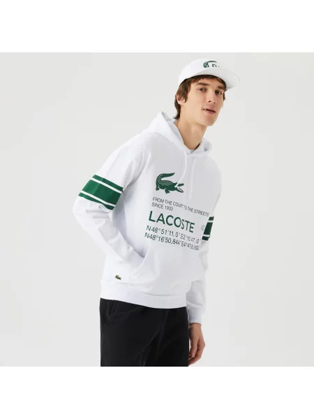 Толстовка Lacoste белая