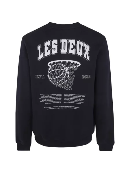 Hanorac crewneck Les Deux albastru