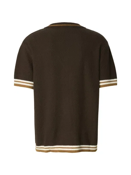 True Religion Pulóver világosbarna / sötét barna fehér