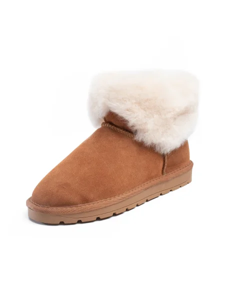 Gooce Kozačky Fury hnědá bílá