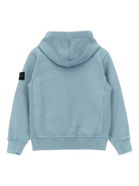 Bluza z kapturem dziecięca Stone Island niebieska