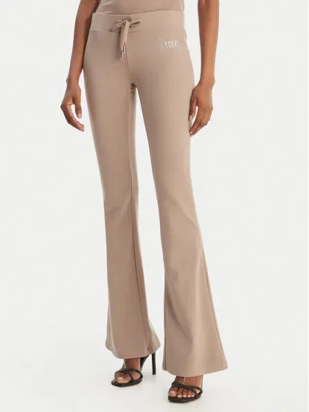 Juicy Couture Spodnji del trenirke Christine Flared Leg bež
