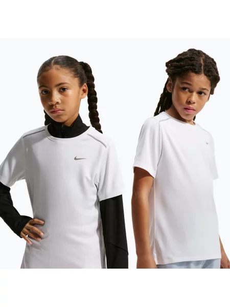 Gyermek póló Nike Miler white/white. Méret: fehér
