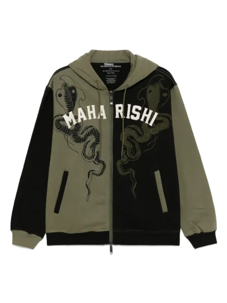 Hanorac cu glugă Maharishi verde