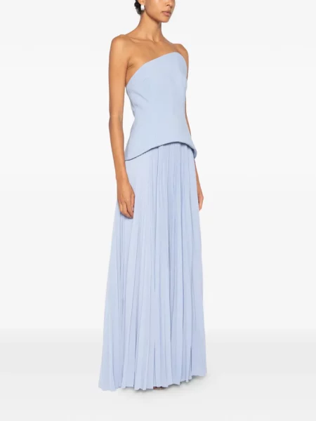 Rochie maxi Solace London fără bretele albastru