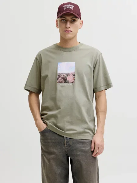 Футболка JACK & JONES світло-коричневий коричнева