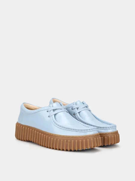 Кожаные ботинки Clarks синие