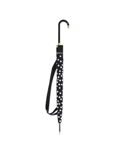 Umbrelă Moschino cu buline cu imagine negru