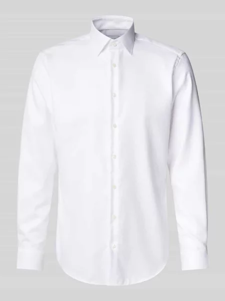 Koszula biznesowa o kroju regular fit z tkaniny big twill Christian Berg Men biała