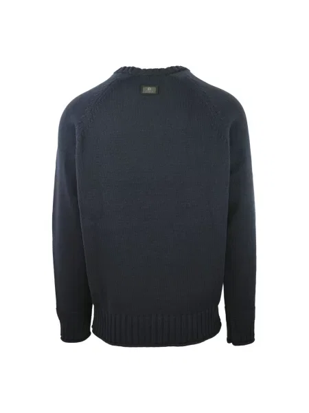 Sweter Carlo Colucci klasyczny niebieski