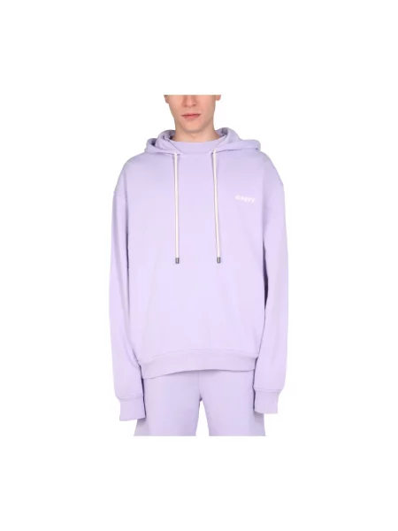 Bluza z kapturem Mouty ze sznurkiem fioletowa