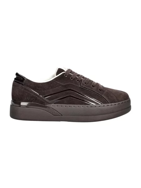 Lniane sneakersy Liu Jo brązowe