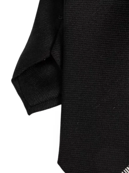 Cravată Moschino cu broderie negru