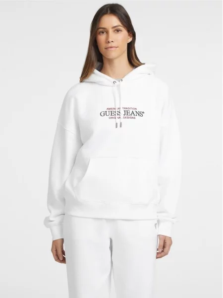 Классическая толстовка Guess Jeans белая