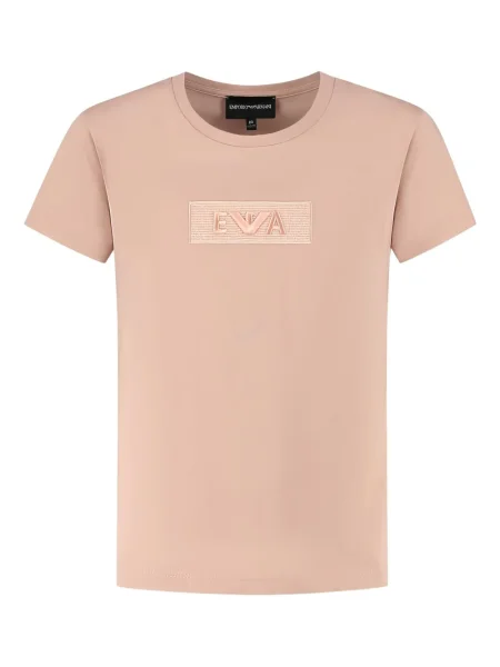 Koszulka dziecięca Emporio Armani różowa
